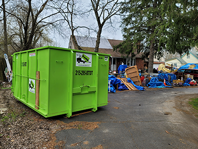 Northeast Philadelphia Dumpster Rental junk on law